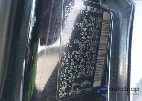 2014 Nissan Juke Sv z USA, uszkodzony, nr VIN JN8AF5MR7ET355847